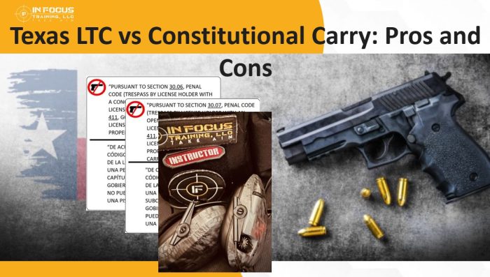 Navigating the Debate: Texas LTC vs Constitutional Carry