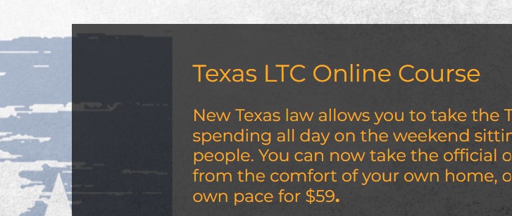 Online Texas LTC Course