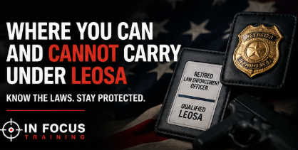 Where you can and cannot carry under LEOSA